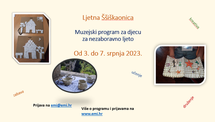 Ljetna Ššiškaonica: Muzejski program za djecu - za nezaboravno ljeto